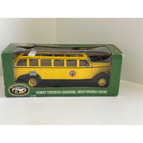 The Open Top Bus Company Other - The Open Top Bus Company 1936 White Model 706 Tour Bus NIB Diecast Replica